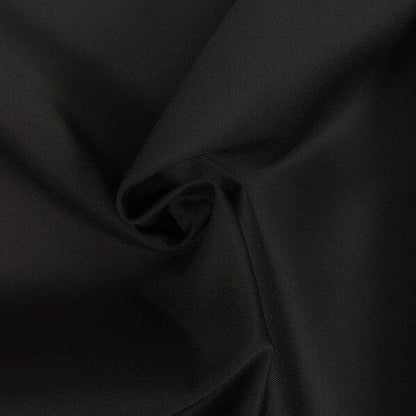 BLACK COTTON DRILL FABRIC – 100% COTTON – 153cm WIDE