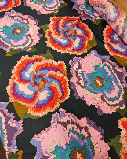 Midnight Bloom Cotton Print – 146cm / 57" – 100% Cotton – 3m Piece