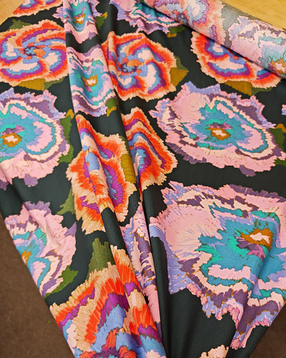 Midnight Bloom Cotton Print – 146cm / 57" – 100% Cotton – 3m Piece