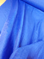Blue Crinkle Polyester Fabric – 151cm / 59" – Lightweight – 3m Piece