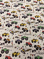 MONSTER TRUCKS VROOM – 100% COTTON FABRIC – 148cm WIDE