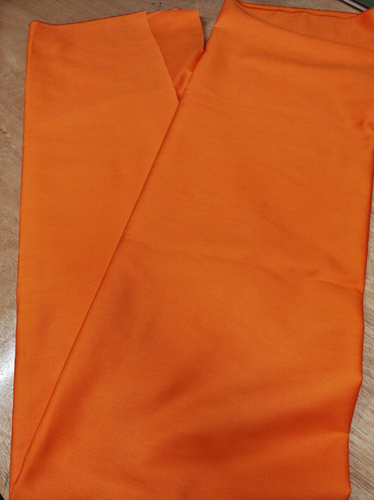 Bright Orange Cotton Drill - 148cm /58" Wide - 100% Cotton - 3m Piece